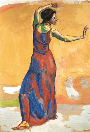 Ferdinand Hodler, Studie zu *Fröhliches Weib*, um 1911, Musée Jenisch Vevey, Schenkung Rudolf Schindler, Foto: Musée Jenisch Vevey/Julien Gremaud